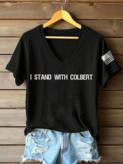 Women's 8647 FDT Colbert Printed T-shirt