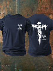 Men's Walk By Faith Print Short-Sleeved T-Shirt