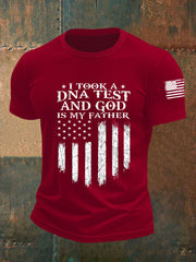 Men's I Took A DNA Test And God Is My Father Short-sleeved T-shirt