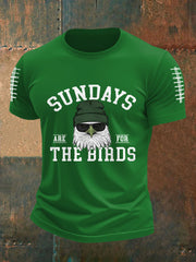 Men's Sundays Are For The Birds Football Fans Lovers Gameday Casual Tee