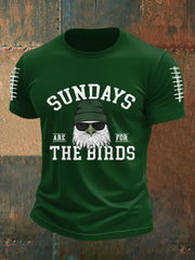 Men's Sundays Are For The Birds Football Fans Lovers Gameday Casual Tee