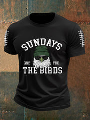 Men's Sundays Are For The Birds Football Fans Lovers Gameday Casual Tee
