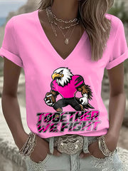 Women's Breast Cancer Awareness Month Football Fans T-shirt