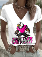 Women's Breast Cancer Awareness Month Football Fans T-shirt