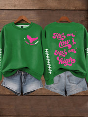 Women's Breast Cancer Awareness Month Football Fans Sweatshirt