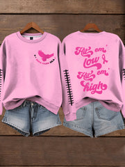 Women's Breast Cancer Awareness Month Football Fans Sweatshirt