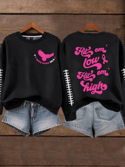 Women's Breast Cancer Awareness Month Football Fans Sweatshirt