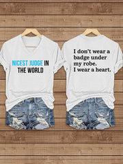 Women's Rip Judge Printed T-Shirt