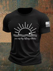 Men's We Rise By LiFting Others Short-sleeved T-shirt