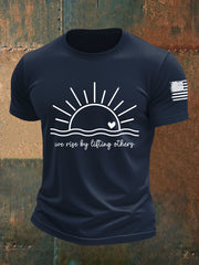 Men's We Rise By LiFting Others Short-sleeved T-shirt