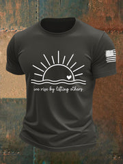 Men's We Rise By LiFting Others Short-sleeved T-shirt