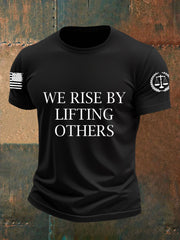 Men's We Rise By LiFting Others Short-sleeved T-shirt