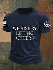 Men's We Rise By LiFting Others Short-sleeved T-shirt