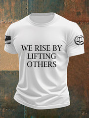 Men's We Rise By LiFting Others Short-sleeved T-shirt