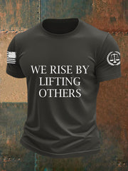 Men's We Rise By LiFting Others Short-sleeved T-shirt