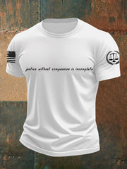 Men's Justice Without Compassion Is Incomplete Short-sleeved T-shirt