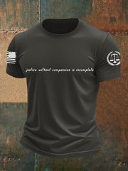 Men's Justice Without Compassion Is Incomplete Short-sleeved T-shirt