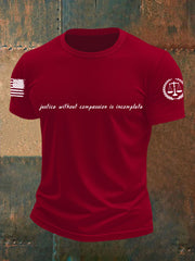 Men's Justice Without Compassion Is Incomplete Short-sleeved T-shirt
