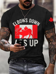 Men's Elbows Down Ass Up Canada Casual Tee