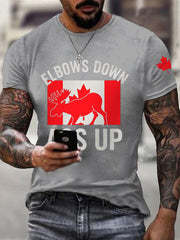 Men's Elbows Down Ass Up Canada Casual Tee