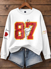 Women's Chiefs 8789 Diva Engaged Era Printed Sweatshirt
