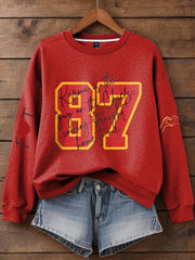 Women's Chiefs 8789 Diva Engaged Era Printed Sweatshirt