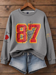 Women's Chiefs 8789 Diva Engaged Era Printed Sweatshirt