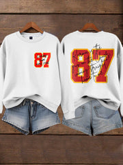 Women's Chiefs 8789 Diva Engaged Era Printed Sweatshirt