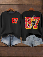 Women's Chiefs 8789 Diva Engaged Era Printed Sweatshirt