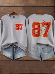 Women's Chiefs 8789 Diva Engaged Era Printed Sweatshirt