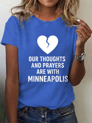 Women's Pray For Minneapolis And Protect Our Children T-Shirt