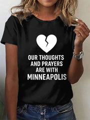 Women's Pray For Minneapolis And Protect Our Children T-Shirt