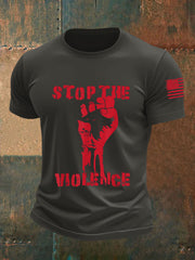 Men's Stop The Violence Short-sleeved T-shirt