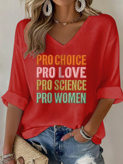Women's Pro Choice Print Waffle T-shirt