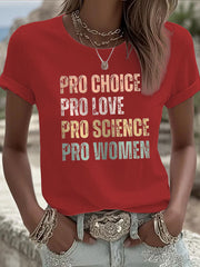 Women's Pro Choice short-sleeved T-shirt