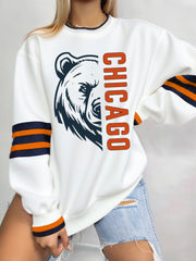Women's Football Fans Lovers Gameday Casual Sweatshirt