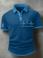 Men's Prostate Cancer Awareness Print Waffle Top