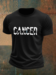 Men's Prostate Cancer Survivor Print T-Shirt