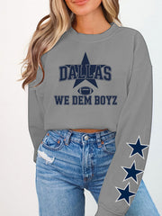 Women's American football sweatshirt
