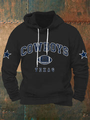Men's American football hooded sweatshirt