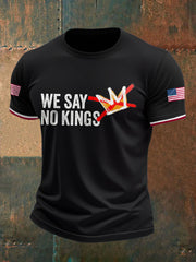 Men's 8647 FDT 50501 No Kings Printed T-Shirt
