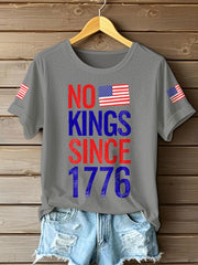 Women's 8647 FDT 50501 No Kings Printed T-Shirt