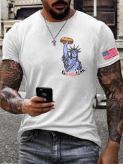 Men's Funny Sandwich Guy 8647 Printedr T-shirt