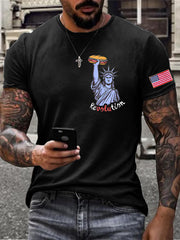 Men's Funny Sandwich Guy 8647 Printedr T-shirt