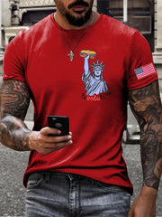 Men's Funny Sandwich Guy 8647 Printedr T-shirt