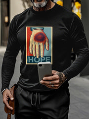 Men's Hope Print long sleeve T-shirt