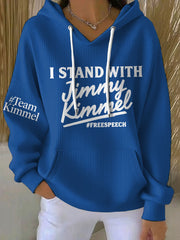 Women's Stand With Team Kimmel Printed Hoodie