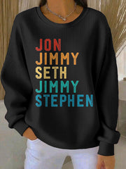 Women's Stand With Team Kimmel Printed Sweatshirt