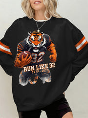 Women's Rudi Johnson Tribute Memorial Football Print Sweatshirt