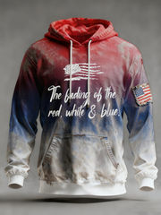 Men's The Fading of the Red White and Blue Hoodie